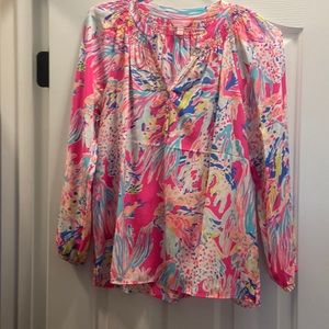 Lilly Pulitzer Elsa silk blouse